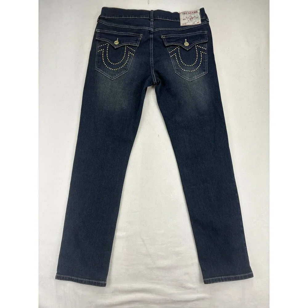 True Religion Men's Relaxed Fit Jeans Waist‎ 32 Dark Wash